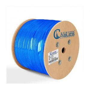 Bulk Cat6 Plenum Shielded Solid Copper 1000ft CMP F/UTP 550 Mhz Cable