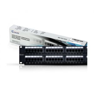 Cat6 Patch Panel 48 Port Unshielded 2u Horizontal Rack Mount