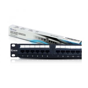 Unshielded Cat6 24 Port Patch Panel 1u Horizontal Rack Mount