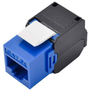 Toolless Cat6a 180 Degree Vertical Rj45 Keystone Jacks