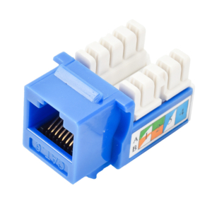 Cat6 Keystone Jacks Rj45 90-Degree UTP 110 Punch Down