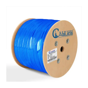 Bulk Cat6 Plenum Shielded Solid Copper 1000ft CMP F/UTP 550 Mhz Cable