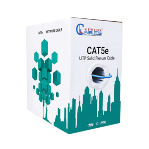 Cat5e Plenum 1000ft CCA Cable CMP UTP Solid 350 MHz 24AWG
