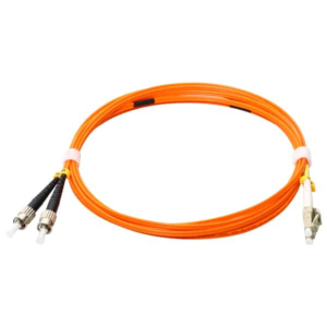 OM1 Multimode Fiber Optic Cable 62.5/125 LC to ST Duplex 