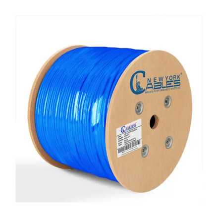 Bulk Cat6 Plenum Shielded Solid Copper 1000ft CMP F/UTP 550 Mhz Cable
