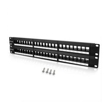 Blank 48 Port Rack Mount Patch Panel 2u