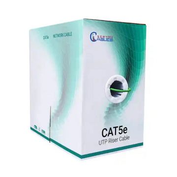 Cat5e Riser CCA 1000ft UTP Cable 350 Mhz 24AWG Pull Box