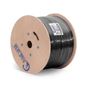 Cat6a Plenum Bare Copper Wooden Spool 1000ft
