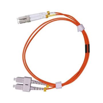 OM2 Multimode 50/125 LC to SC Duplex Fiber Optic Cable