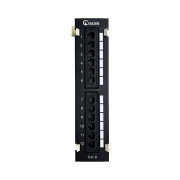 Cat6 Patch Panel 12 Ports With Wall Mount Bracket