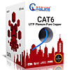 Cat6 Plenum Pure Copper CMP 550MHz 1000ft Ethernet 23AWG UTP Cable